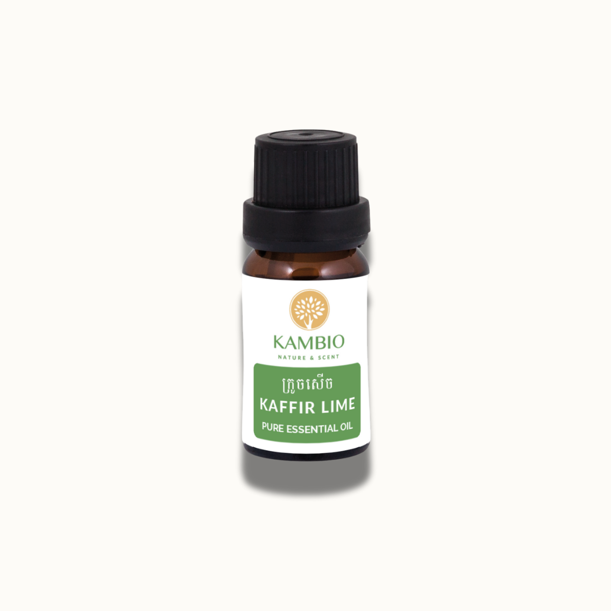 MOCKUP_ESSENTIAL OIL_KAFFIR LIME (2) Kaffir lime essential oil from kambio nature in 10ml bottle