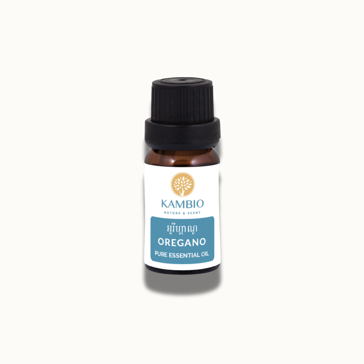 Oregano essential oil by kambio nature in bottle of 10ml brown